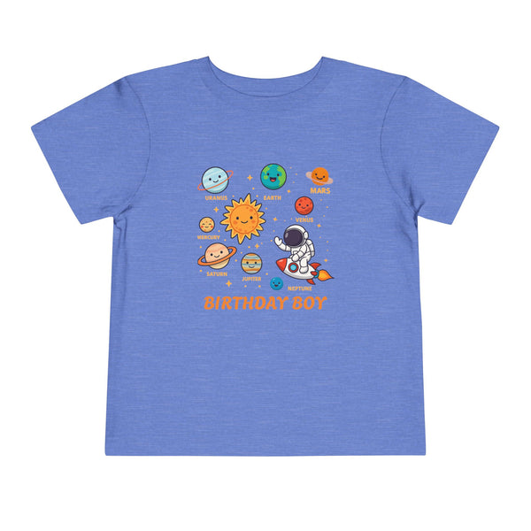 Space 2nd Birthday Solar System Toddler Shirt Cute Planets T Shirt Space Bday Shirt Boy Custom Name Age Shirts Toddler Boy 3rd Birthday Tees