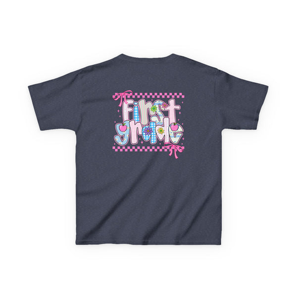 Back to School Shirt Personalized First Grade TShirt Girls 1st Grade Shirt Girls Coquette Bow Tee First Day Of School Outfit Shirts For Girl