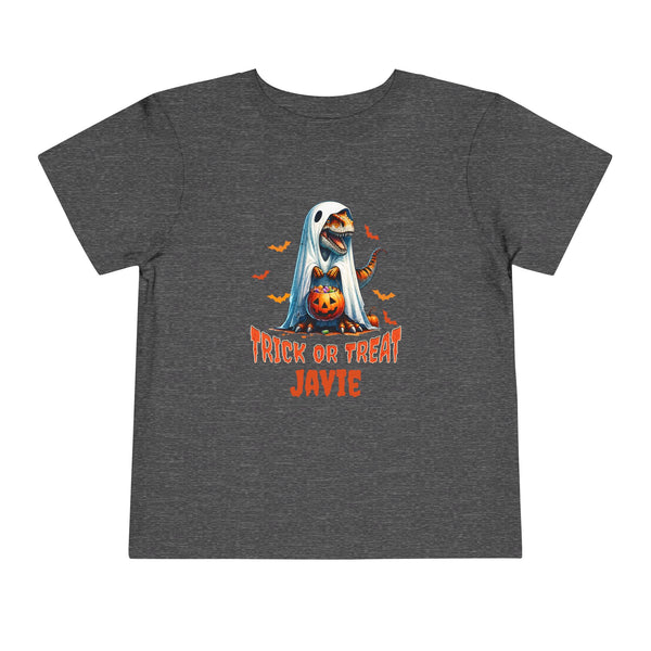 Personalized Name Boys Halloween Shirt T Rex Dinosaur Lover Gifts Toddler Shirt Halloween T-Rex Shirt Dino Ghost T-Shirt Halloween Party Tee