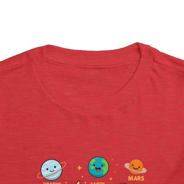 Space 2nd Birthday Solar System Toddler Shirt Cute Planets T Shirt Space Bday Shirt Boy Custom Name Age Shirts Toddler Boy 3rd Birthday Tees