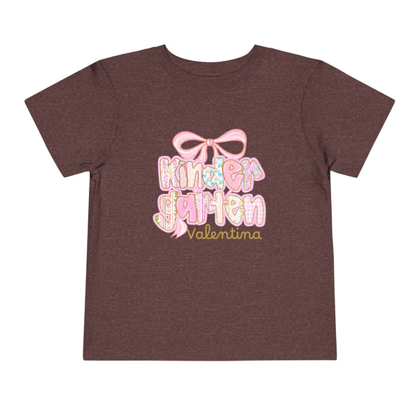 Personalized Back To School Girls Shirt, Custom Name Kids Shirt, Cute Kindergarten Shirt First Day Of School T-shirt Preppy Pre School Shirt