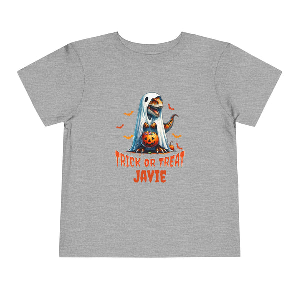 Personalized Name Boys Halloween Shirt T Rex Dinosaur Lover Gifts Toddler Shirt Halloween T-Rex Shirt Dino Ghost T-Shirt Halloween Party Tee