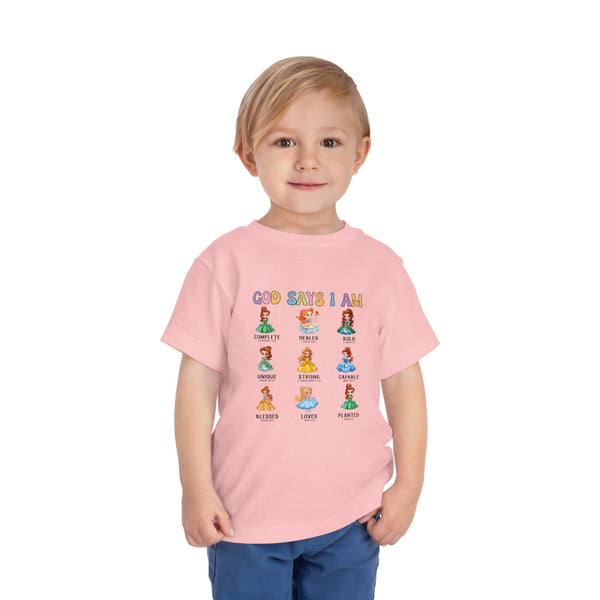 God Says I Am Princess Shirt, Cute Toddler Shirt, Little Girl T Shirt, Funny Princess Tee, Christian Girl Shirt Gift for Toddler Girl Shirts