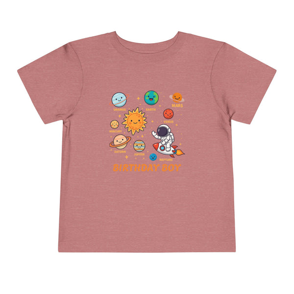 Space 2nd Birthday Solar System Toddler Shirt Cute Planets T Shirt Space Bday Shirt Boy Custom Name Age Shirts Toddler Boy 3rd Birthday Tees