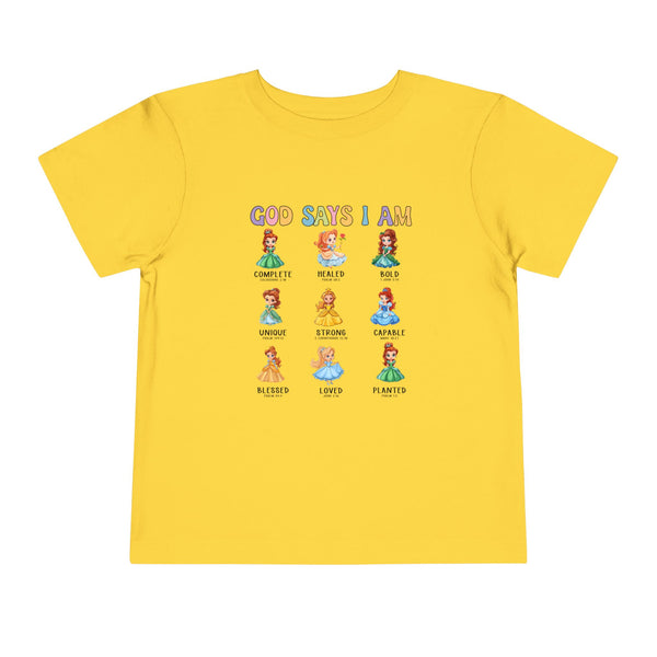 God Says I Am Princess Shirt, Cute Toddler Shirt, Little Girl T Shirt, Funny Princess Tee, Christian Girl Shirt Gift for Toddler Girl Shirts