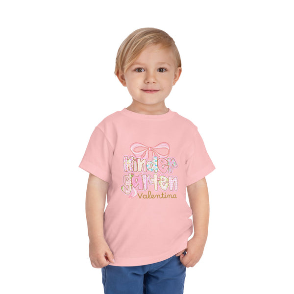 Personalized Back To School Girls Shirt, Custom Name Kids Shirt, Cute Kindergarten Shirt First Day Of School T-shirt Preppy Pre School Shirt