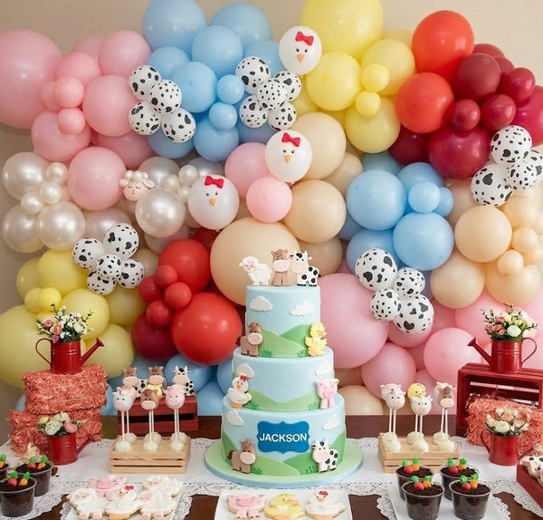 Cute Baby Farm Animals Farm Animals Birthday Decoration Animals Cupcake Toppers 12pcs