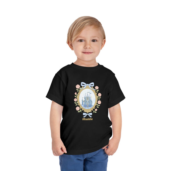Coquette Bow Magical Castle Shirt, Toddler Castle T-shirt Retro Coquette Bow Shirt Princess Castle Bday Girl Tee Coquette Family Trip Shirt