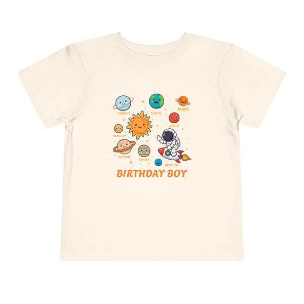 Space 2nd Birthday Solar System Toddler Shirt Cute Planets T Shirt Space Bday Shirt Boy Custom Name Age Shirts Toddler Boy 3rd Birthday Tees