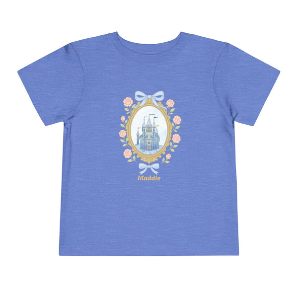 Coquette Bow Magical Castle Shirt, Toddler Castle T-shirt Retro Coquette Bow Shirt Princess Castle Bday Girl Tee Coquette Family Trip Shirt