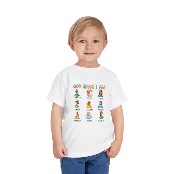God Says I Am Princess Shirt, Cute Toddler Shirt, Little Girl T Shirt, Funny Princess Tee, Christian Girl Shirt Gift for Toddler Girl Shirts