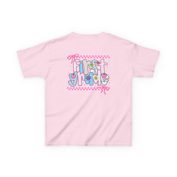 Back to School Shirt Personalized First Grade TShirt Girls 1st Grade Shirt Girls Coquette Bow Tee First Day Of School Outfit Shirts For Girl