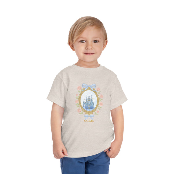 Coquette Bow Magical Castle Shirt, Toddler Castle T-shirt Retro Coquette Bow Shirt Princess Castle Bday Girl Tee Coquette Family Trip Shirt
