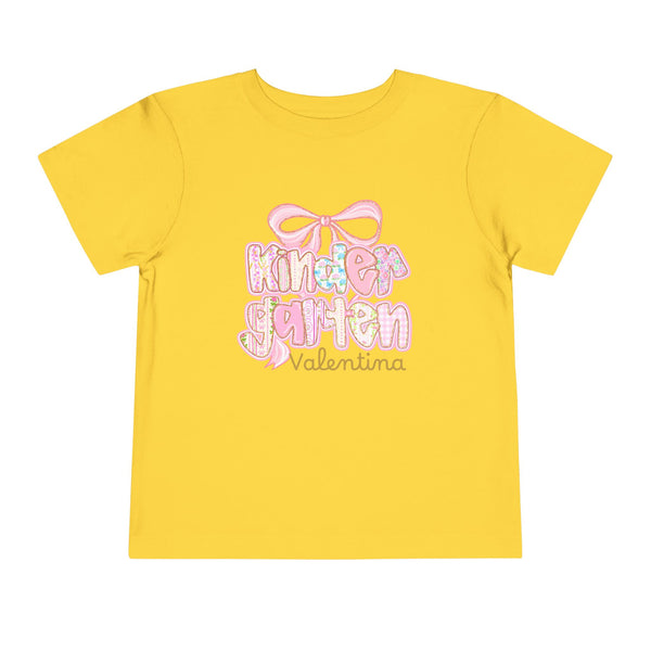 Personalized Back To School Girls Shirt, Custom Name Kids Shirt, Cute Kindergarten Shirt First Day Of School T-shirt Preppy Pre School Shirt