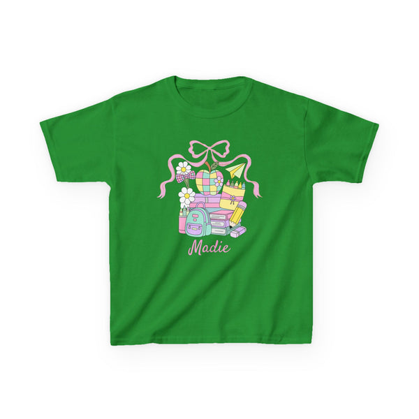 Preppy Custom Grade Girl Shirt, Personalized Back to School Shirt Custom Name 1st Day Outfit Cute Retro School Shirt Girls Dream Team TShirt