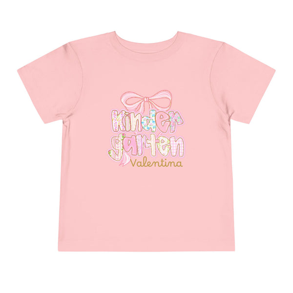 Personalized Back To School Girls Shirt, Custom Name Kids Shirt, Cute Kindergarten Shirt First Day Of School T-shirt Preppy Pre School Shirt