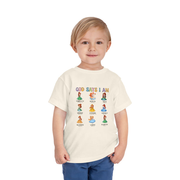 God Says I Am Princess Shirt, Cute Toddler Shirt, Little Girl T Shirt, Funny Princess Tee, Christian Girl Shirt Gift for Toddler Girl Shirts