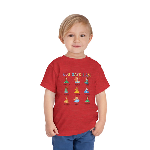 God Says I Am Princess Shirt, Cute Toddler Shirt, Little Girl T Shirt, Funny Princess Tee, Christian Girl Shirt Gift for Toddler Girl Shirts