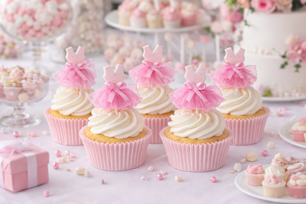 Ballerina Cupcake Toppers Ballet Dress Tutus Picks Baby Shower Ballerina Decor - C T B