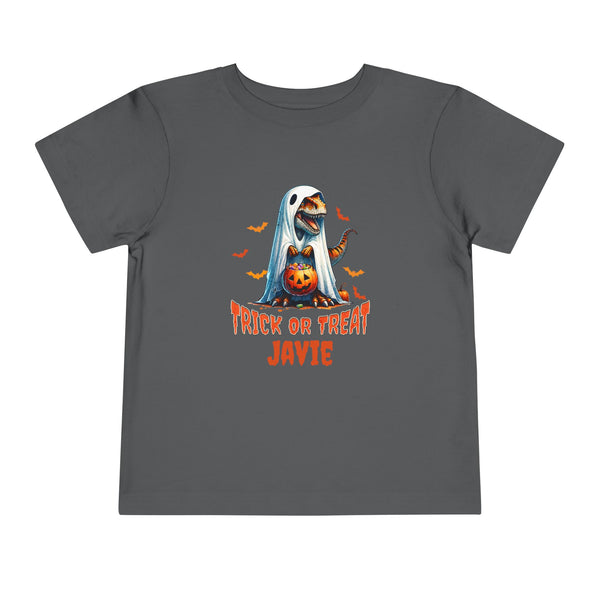 Personalized Name Boys Halloween Shirt T Rex Dinosaur Lover Gifts Toddler Shirt Halloween T-Rex Shirt Dino Ghost T-Shirt Halloween Party Tee