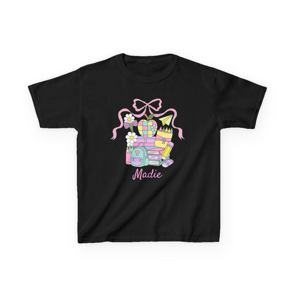 Preppy Custom Grade Girl Shirt, Personalized Back to School Shirt Custom Name 1st Day Outfit Cute Retro School Shirt Girls Dream Team TShirt