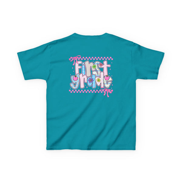 Back to School Shirt Personalized First Grade TShirt Girls 1st Grade Shirt Girls Coquette Bow Tee First Day Of School Outfit Shirts For Girl