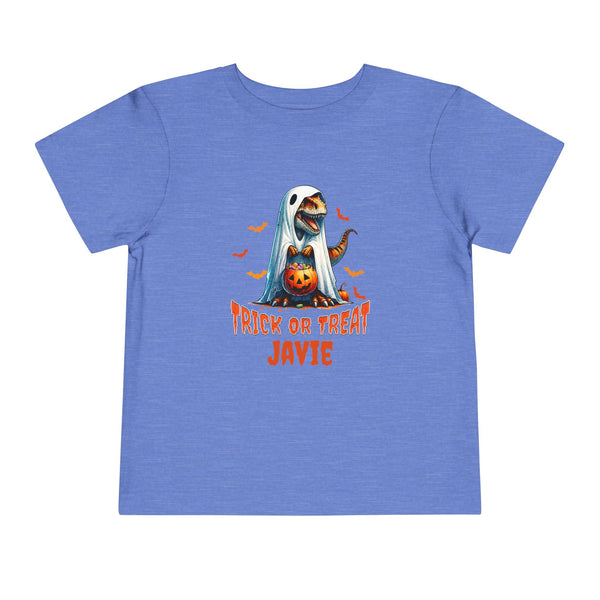 Personalized Name Boys Halloween Shirt T Rex Dinosaur Lover Gifts Toddler Shirt Halloween T-Rex Shirt Dino Ghost T-Shirt Halloween Party Tee