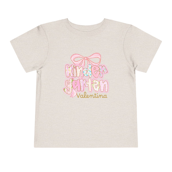 Personalized Back To School Girls Shirt, Custom Name Kids Shirt, Cute Kindergarten Shirt First Day Of School T-shirt Preppy Pre School Shirt