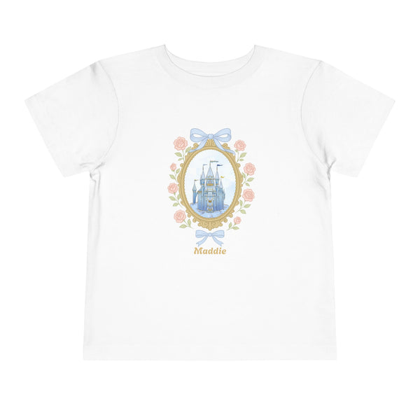 Coquette Bow Magical Castle Shirt, Toddler Castle T-shirt Retro Coquette Bow Shirt Princess Castle Bday Girl Tee Coquette Family Trip Shirt