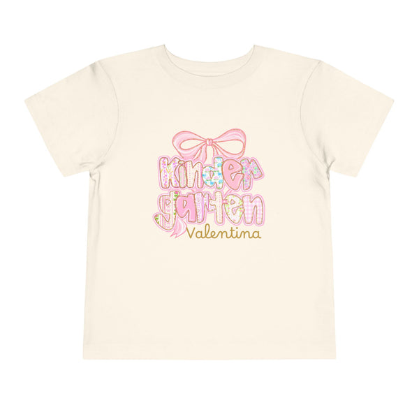 Personalized Back To School Girls Shirt, Custom Name Kids Shirt, Cute Kindergarten Shirt First Day Of School T-shirt Preppy Pre School Shirt