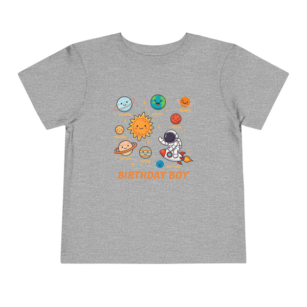 Space 2nd Birthday Solar System Toddler Shirt Cute Planets T Shirt Space Bday Shirt Boy Custom Name Age Shirts Toddler Boy 3rd Birthday Tees