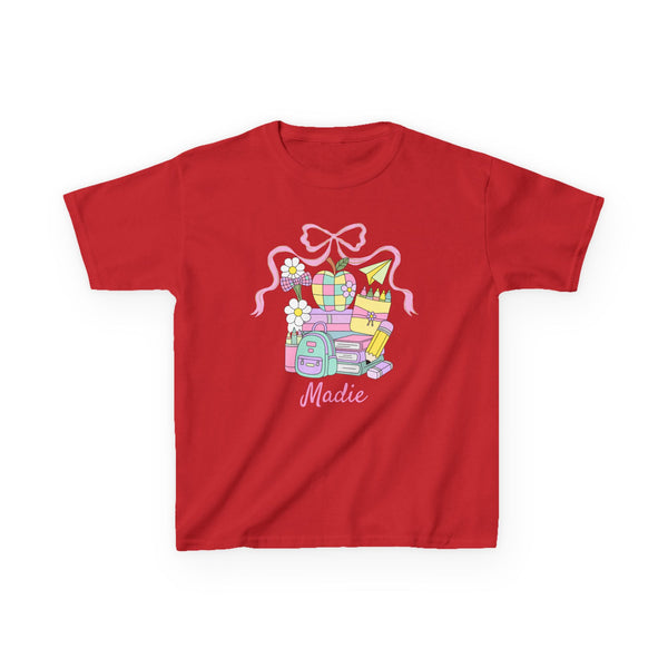 Preppy Custom Grade Girl Shirt, Personalized Back to School Shirt Custom Name 1st Day Outfit Cute Retro School Shirt Girls Dream Team TShirt