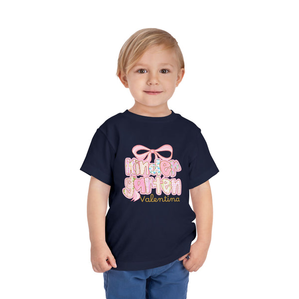 Personalized Back To School Girls Shirt, Custom Name Kids Shirt, Cute Kindergarten Shirt First Day Of School T-shirt Preppy Pre School Shirt