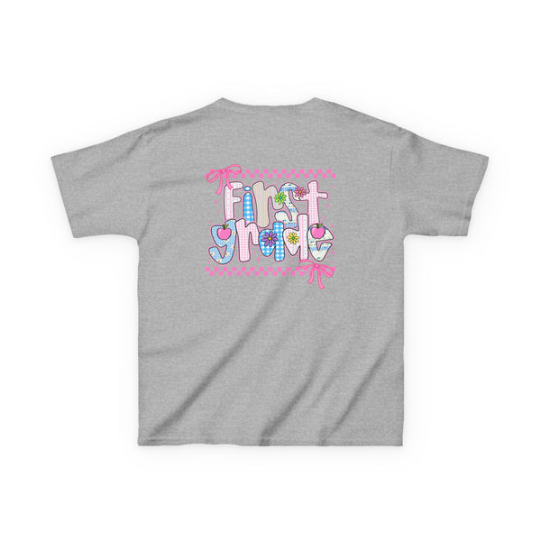 Back to School Shirt Personalized First Grade TShirt Girls 1st Grade Shirt Girls Coquette Bow Tee First Day Of School Outfit Shirts For Girl