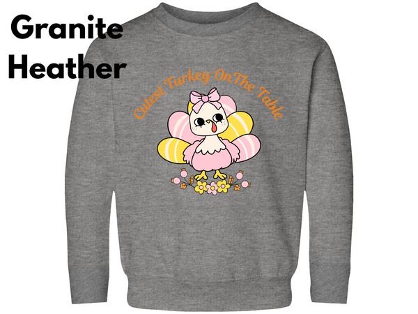Thanksgiving Turkey Toddler Sweatshirt, Gobble Kids Sweatshirt, Thanksgiving Sweatshirt, Cutest Turkey Sweatshirt, Thanksgiving Cute Sweater
