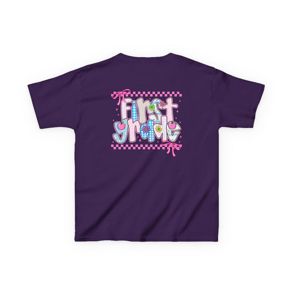 Back to School Shirt Personalized First Grade TShirt Girls 1st Grade Shirt Girls Coquette Bow Tee First Day Of School Outfit Shirts For Girl