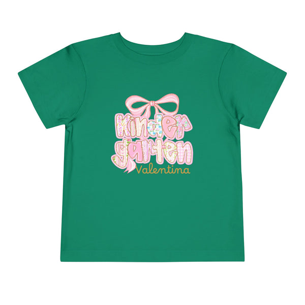 Personalized Back To School Girls Shirt, Custom Name Kids Shirt, Cute Kindergarten Shirt First Day Of School T-shirt Preppy Pre School Shirt