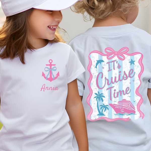 Girls Trip Cruise Shirts, Toddler Cruise Shirt Custom Gils Vacation T Shirt Cruise Squad Shirts Toddler Vacay Tee Beach Trip Crop Top