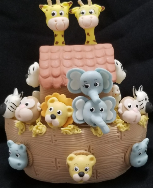 Noah's Ark Cake Toppers Noah's Ark Baby Shower Ark with Animals Cake Decorations