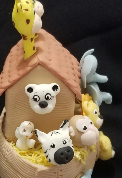 Noah's Ark Cake Toppers Noah's Ark Baby Shower Ark with Animals Cake Decorations