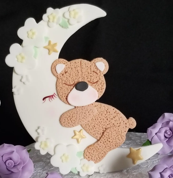 Twinkle Twinkle Little Star Moon Cake Topper Birthday Party Centerpiece Decoration Pick