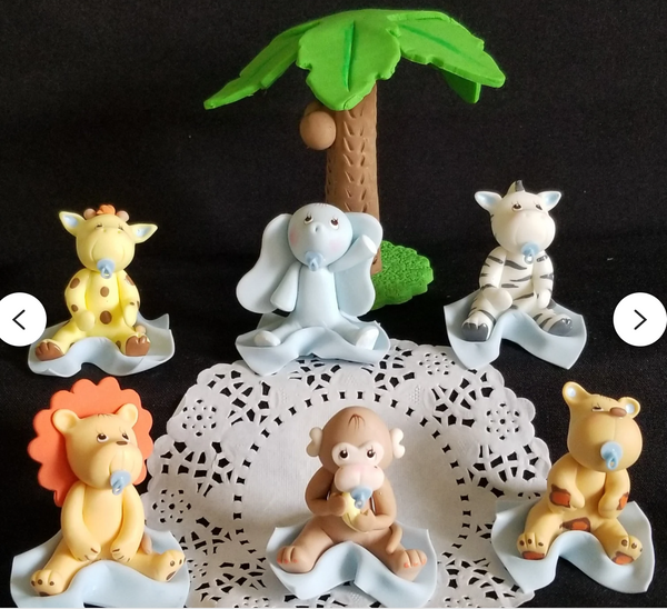 Monkey Cake Topper, Jungle Cake Decoration, Baby Monkey, Jungle Monkey Birthday Decoration - C T B