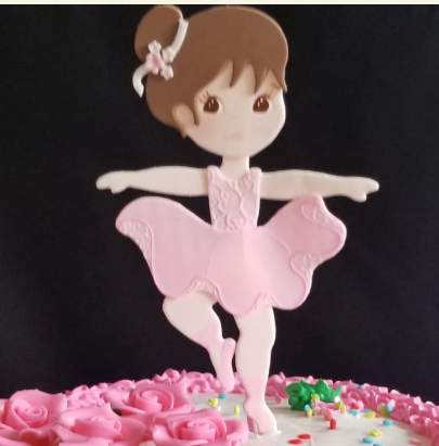 Ballerina Cake Toppers Pink Ballerina Birthday Standing Ballet Girl Centerpiece Decorations