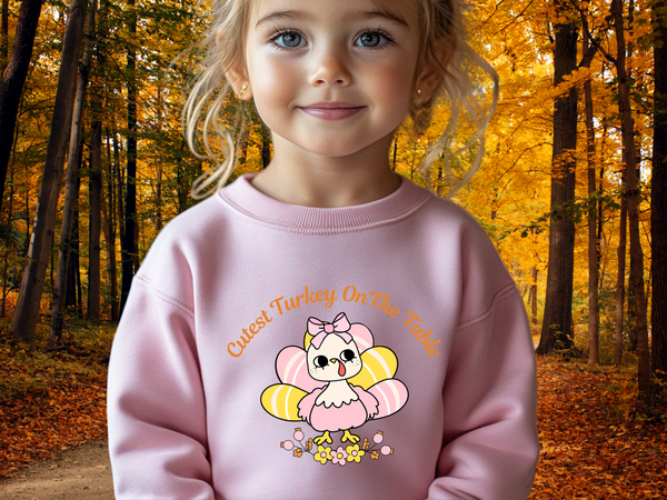 Thanksgiving Turkey Toddler Sweatshirt, Gobble Kids Sweatshirt, Thanksgiving Sweatshirt, Cutest Turkey Sweatshirt, Thanksgiving Cute Sweater