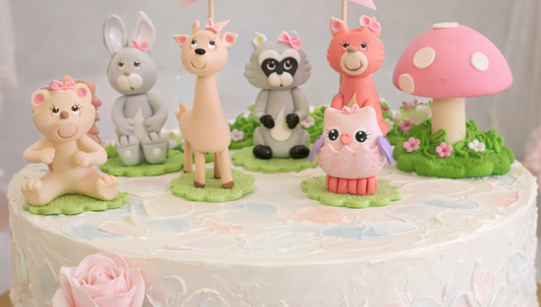 Forest Cake Toppers, Forest Cake Decorations, Woodland Animals, Woodland Animals Baby Shower 7pcs