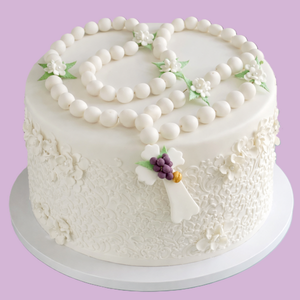 Rosary For Cake, Recurditos de Bautizo, Decoracion Para Primera Comunion, Decoracion De Bautizo, Baptism Cake Decoration - C T B