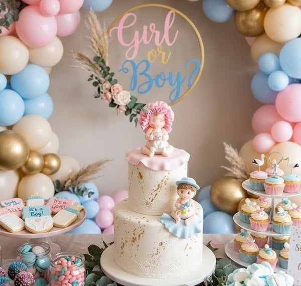 Baby Shower Boy or Girl Cake Decorations great for First Birthdays and Baby Shower