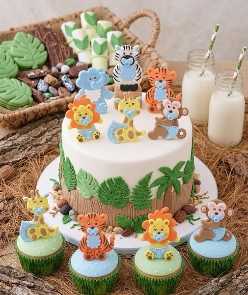 Jungle Safari Birthday Party, Safari Baby Shower Theme Favors, Jungle safari Cake Topper, Boy Baby Shower , Jungle  Decorations, Jungle Birthday Party