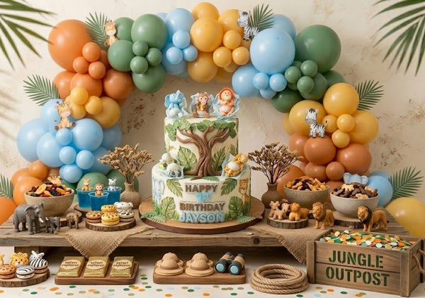 Jungle Baby Animals Cake Toppers Jungle Safari Decorations Baby Animals For Cakes - C T B