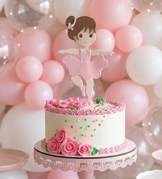 Ballerina Cake Toppers Ballet Birthday Theme Pink Ballerina and Centerpiece Decorations